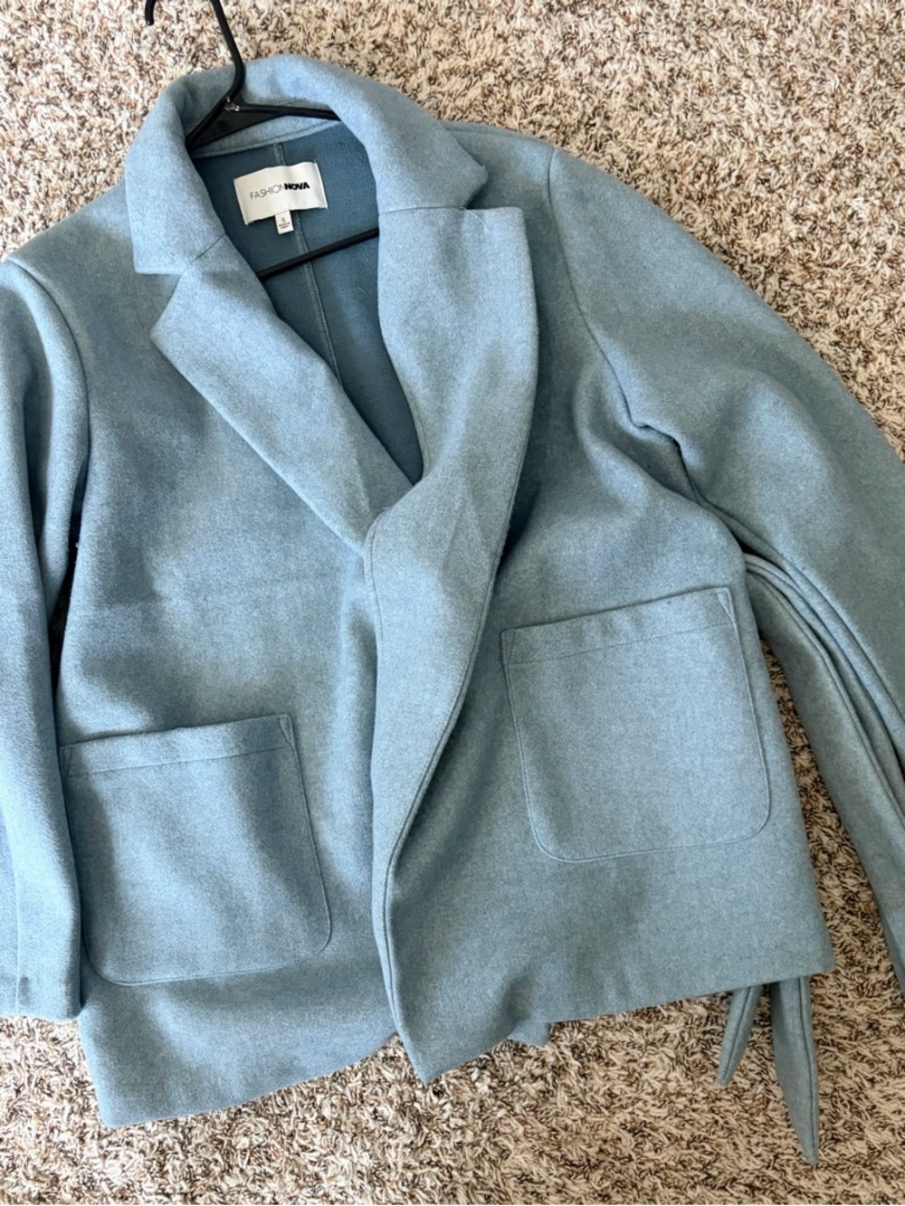 Fashion Nova Light Blue coat